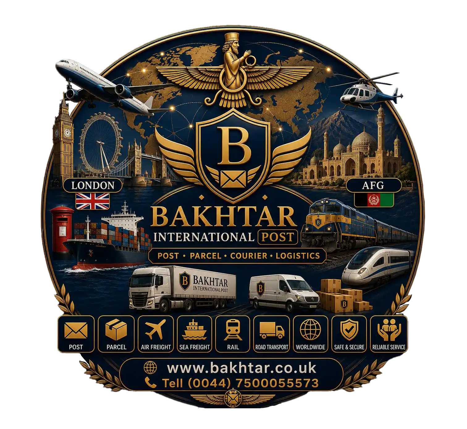 Bakhtar International Post logo